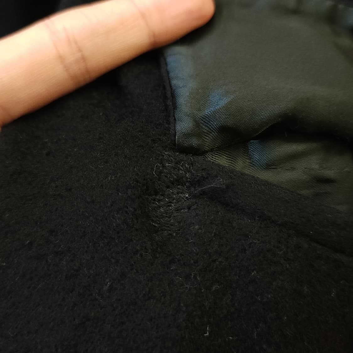 90s 조르지오 아르마니 코트 캐시미어 100% 더블 코트 블랙 52 상품이미지8