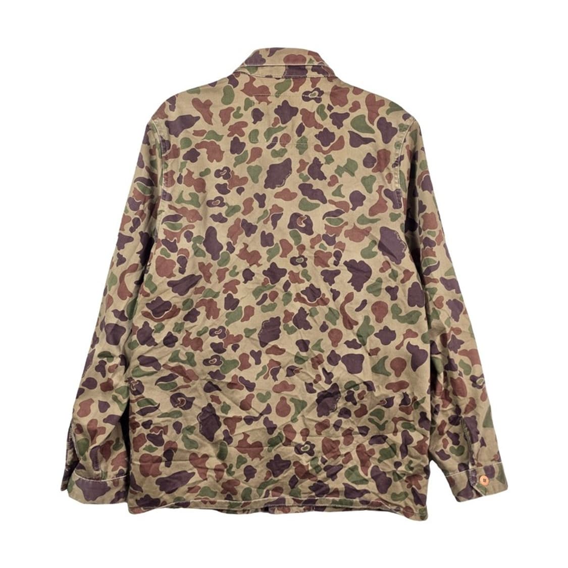 BLACK LABEL 유니크 패치 덕 카모플라쥬 밀리터리 셔츠 자켓 M 상품이미지3