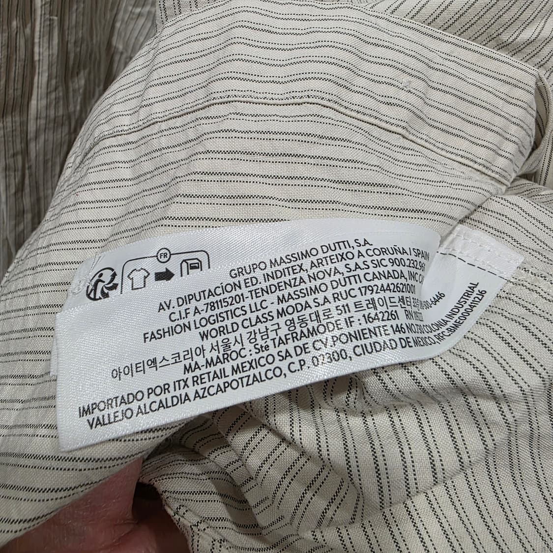 마시모두띠 라이트 스트라이프 카라 셔츠 상품이미지5