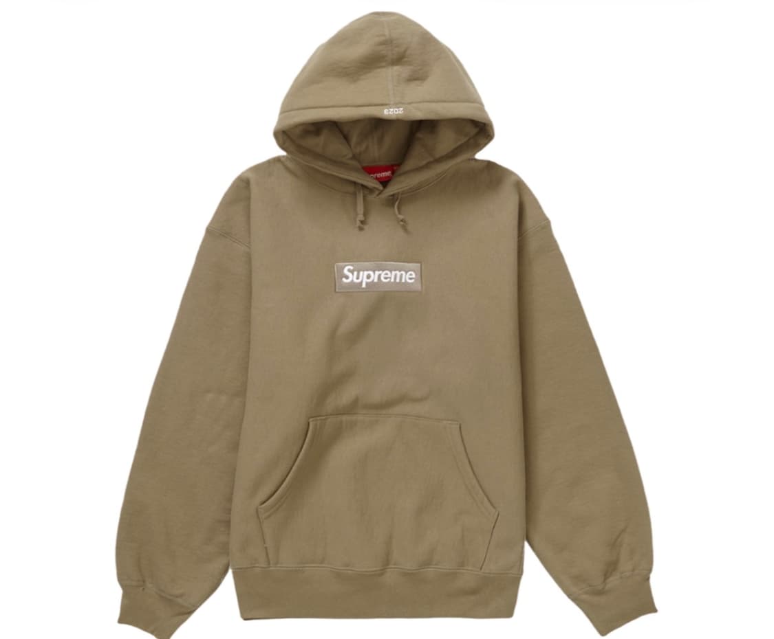 슈프림 박스로고 후드 스웨트셔츠 다크 샌드 L 상품이미지1