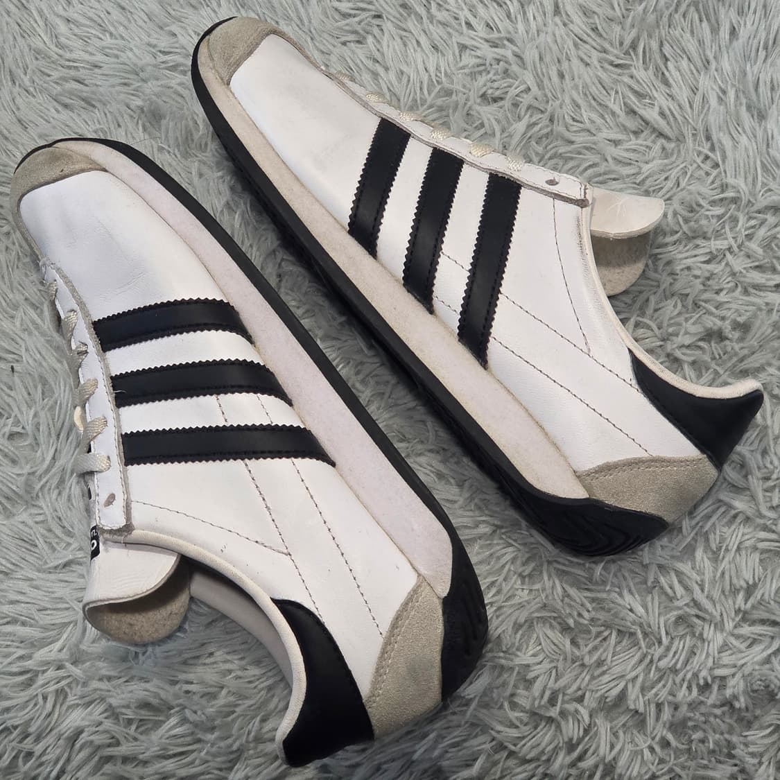 1w-27:아디다스 오리지널스 컨트리 OG 화이트-블랙 23cm 상품이미지8