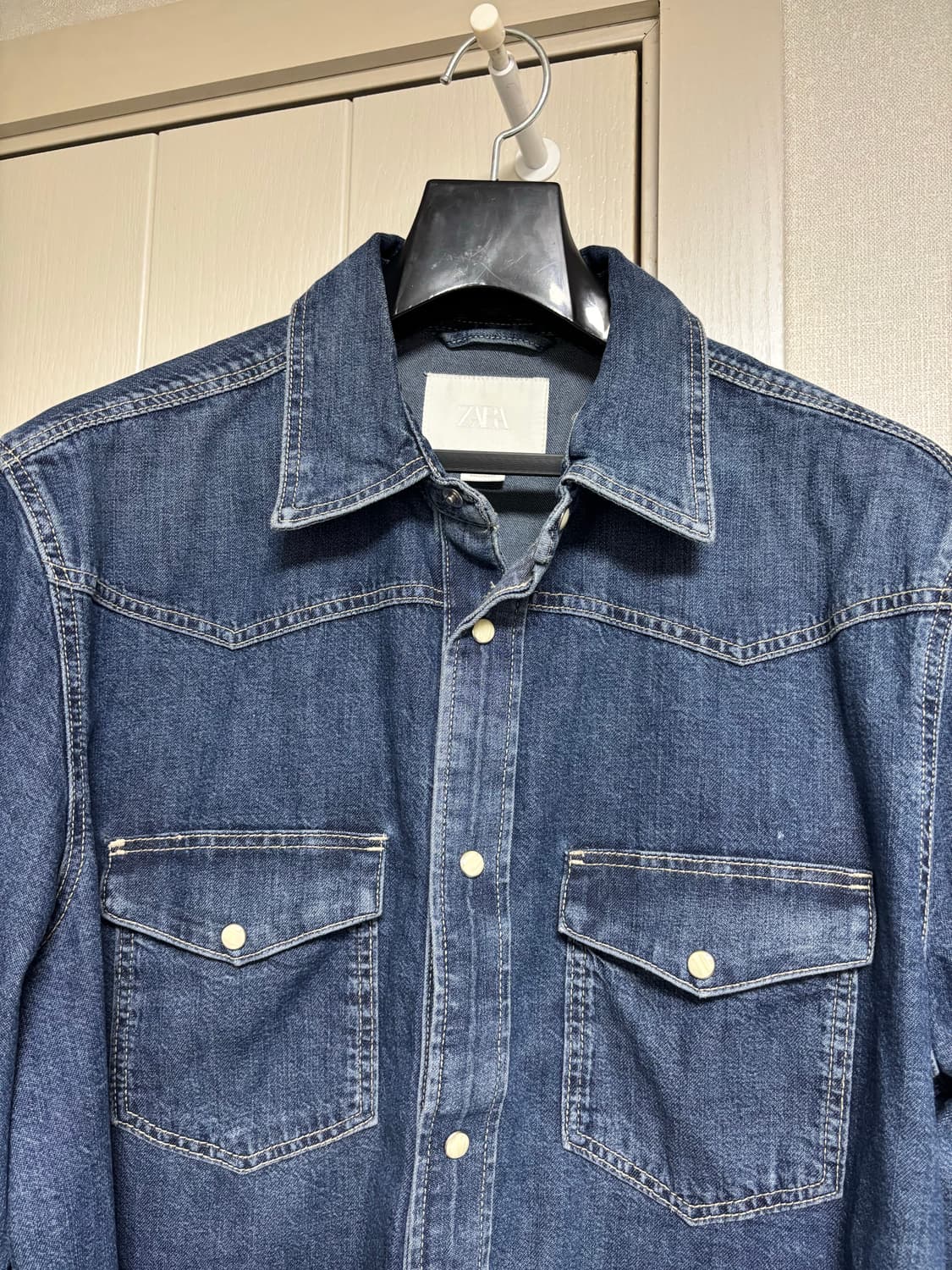 Zara 자라 웨스턴 데님 셔츠 상품이미지1