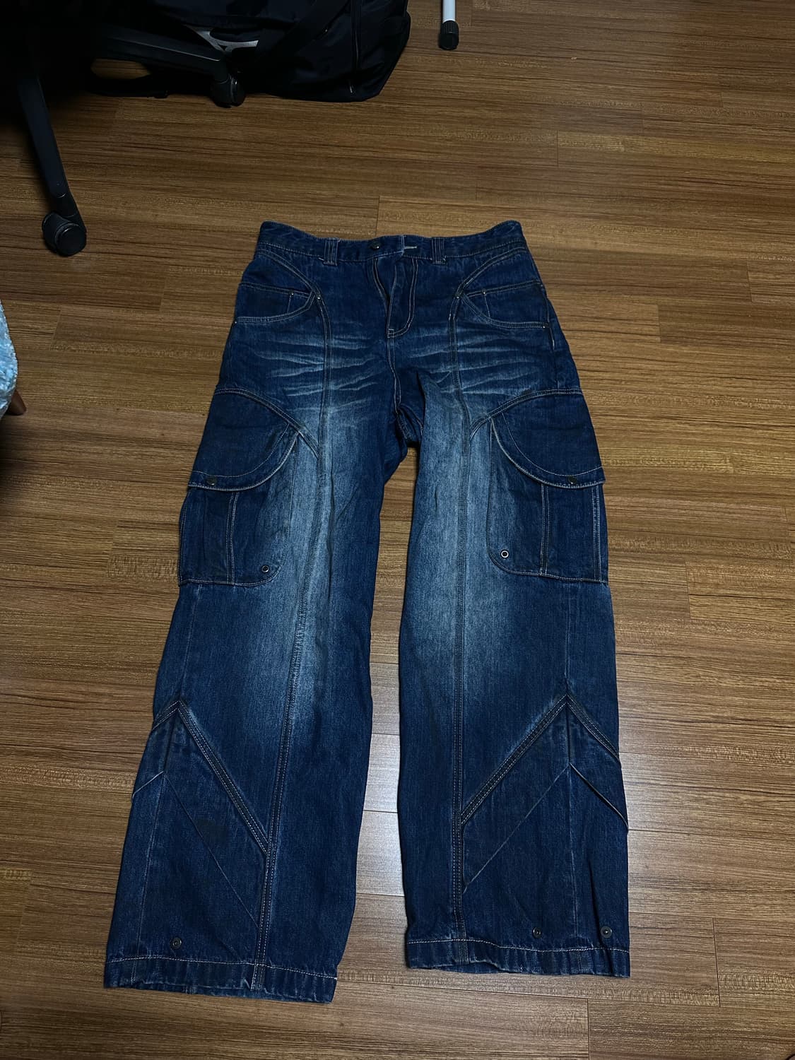 idws pryer cargo denim pants indigo 1사이즈 상품이미지8