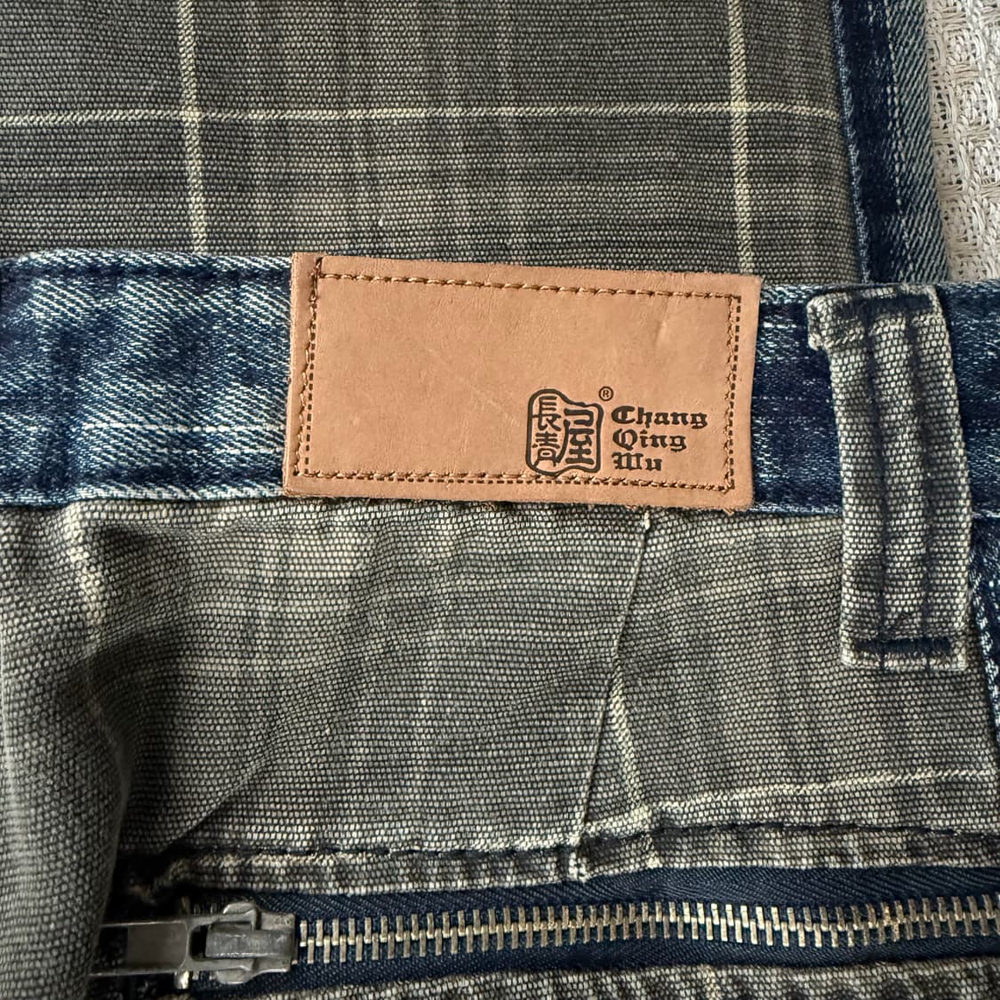 빈티지 체크 데님 팬츠 상품이미지4