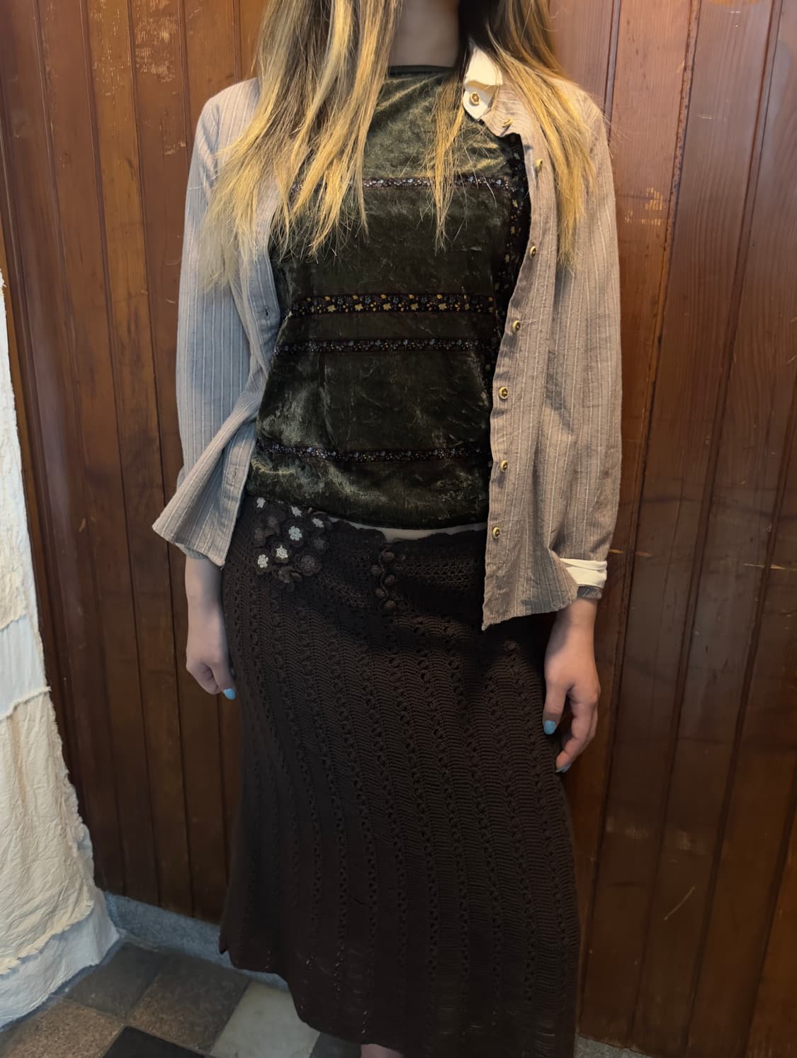 i.n.e velvet sleeveless 상품이미지1