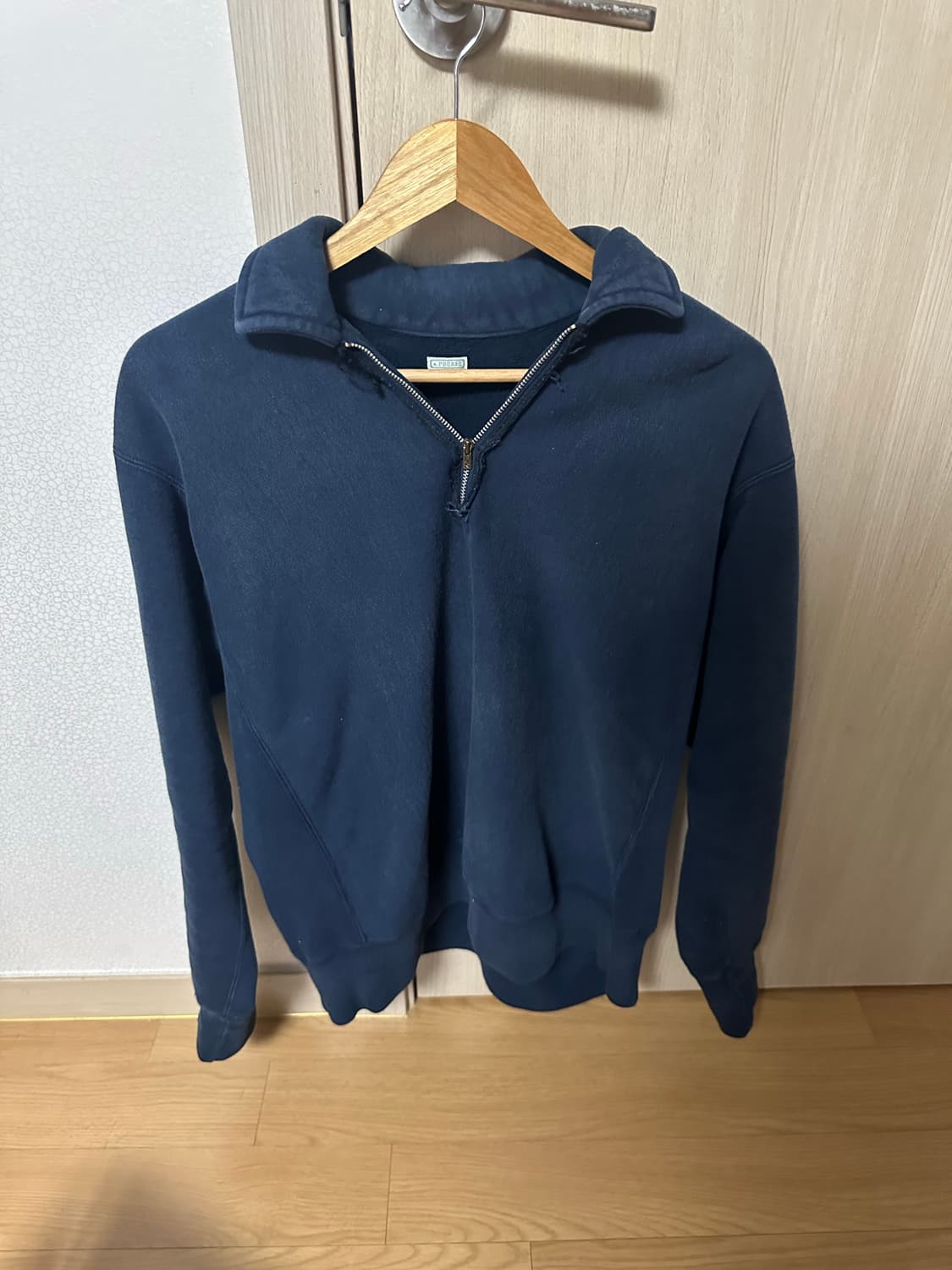 [2] 아프레쎄 24SS 하프집업 스웻 네이비 상품이미지1