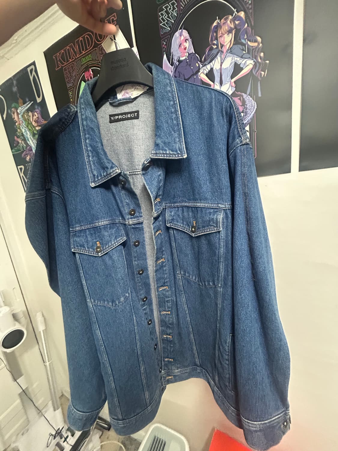 와이프로젝트 판넬 데님 자켓 XL 상품이미지1