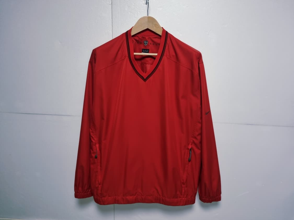 남성 레어 나이키 골프 빈티지 구형 암 스우시 웜업 우븐 바람막이 상품이미지4