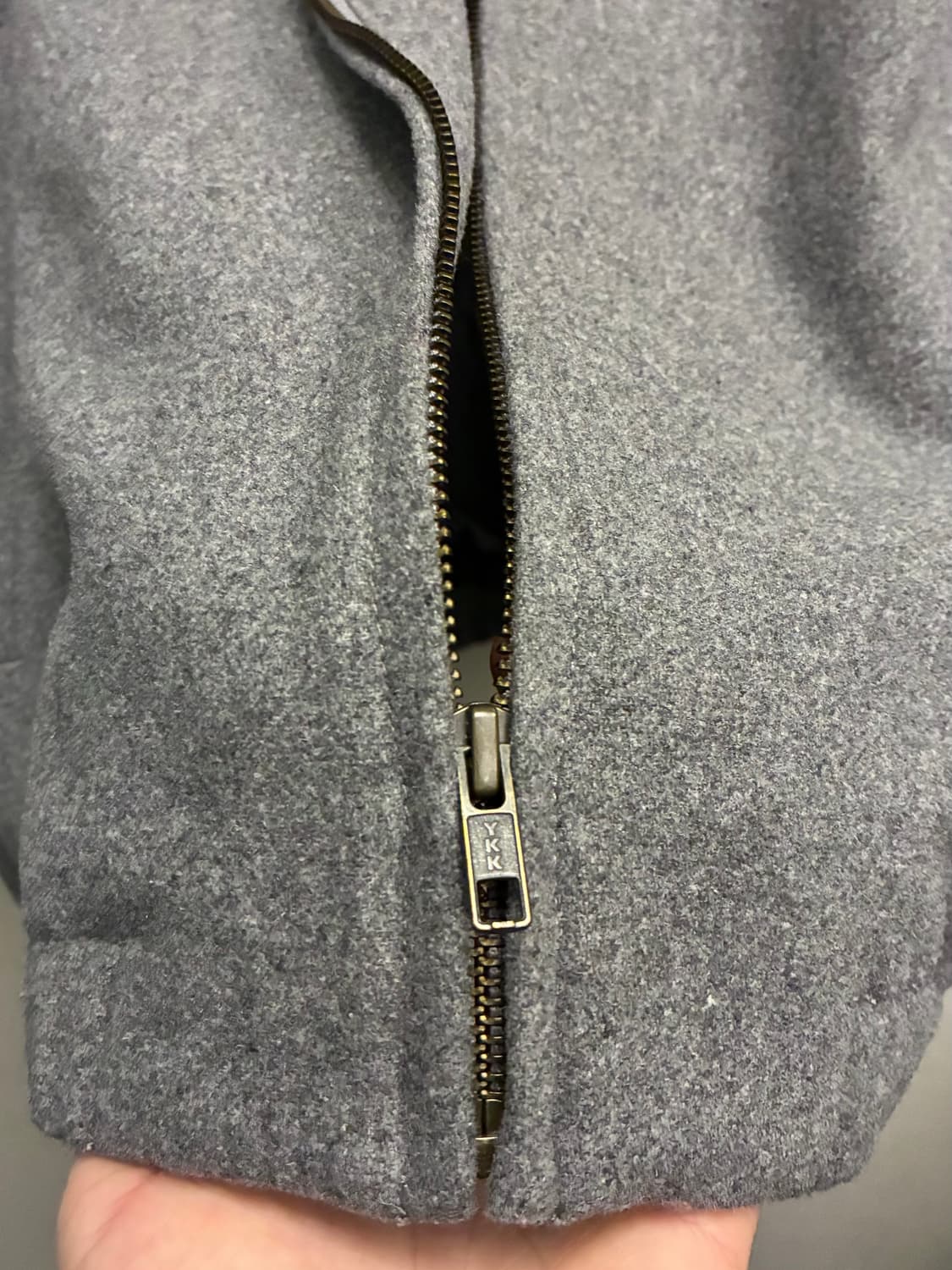 (L)Gramicci 그라미치 울 스윙탑 블루종 자켓 그레이 상품이미지8