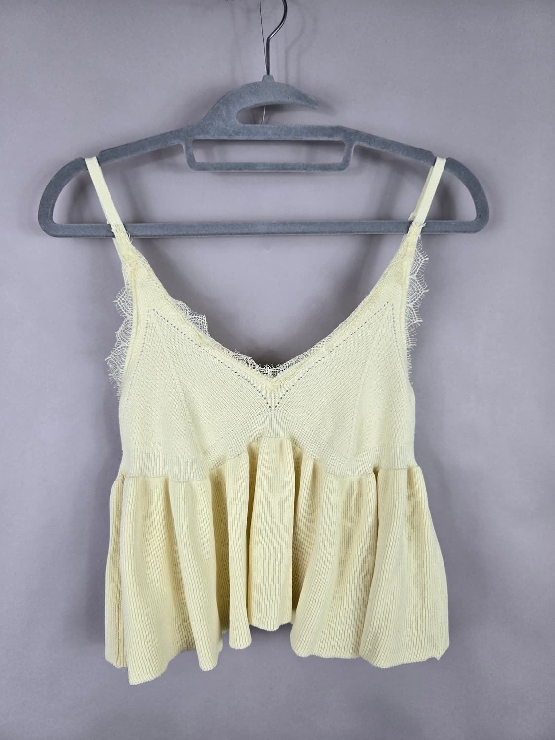 [무료배송]자라 L 여성 레이어드 니트 크롭 뷔스티에 나시 조끼 상품이미지1