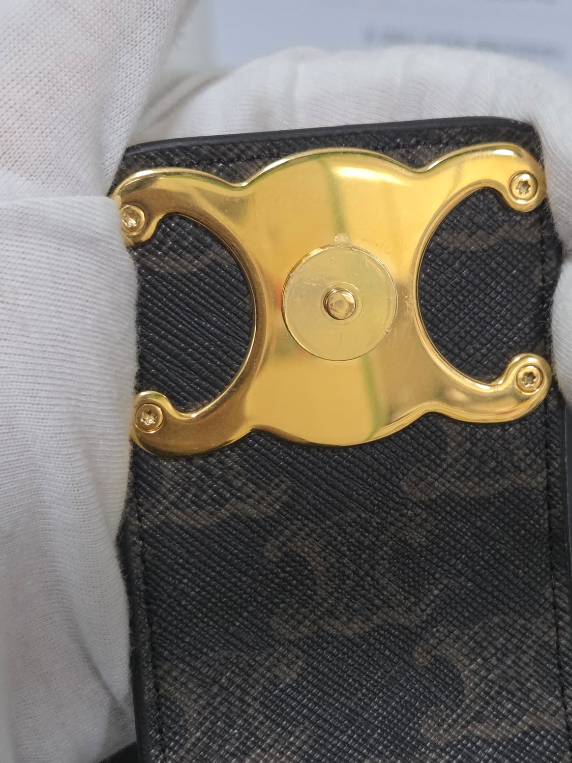 [새상품급] 셀린느 트리옹프 아바백 Black Tan 상품이미지9