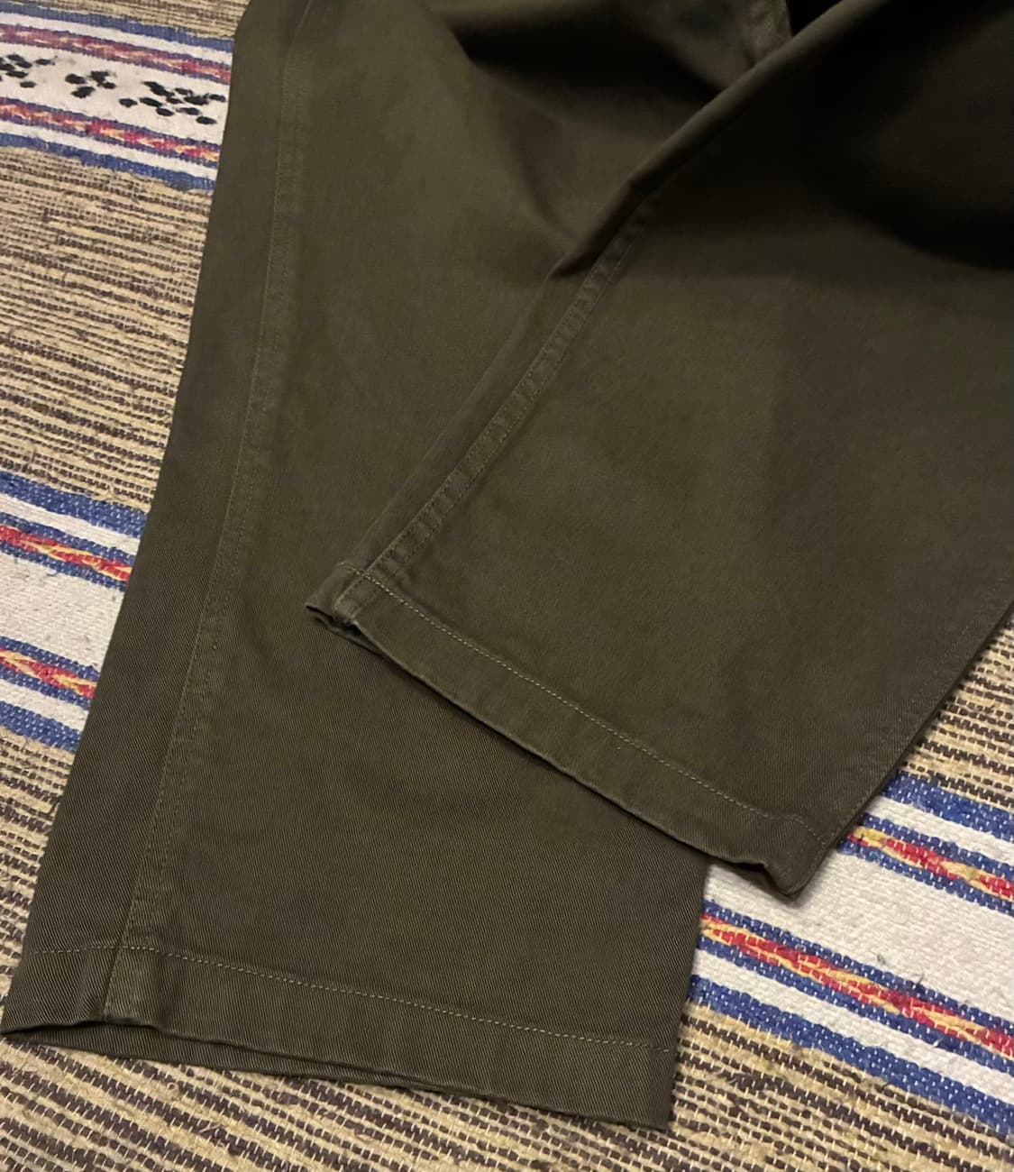 (M)그라미치 퍼티그 루즈 테이퍼드 팬츠 올리브 카키 상품이미지4