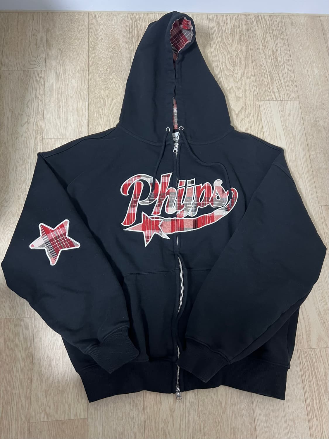 피지컬 디파트먼트 체크 패치 후드 상품이미지7