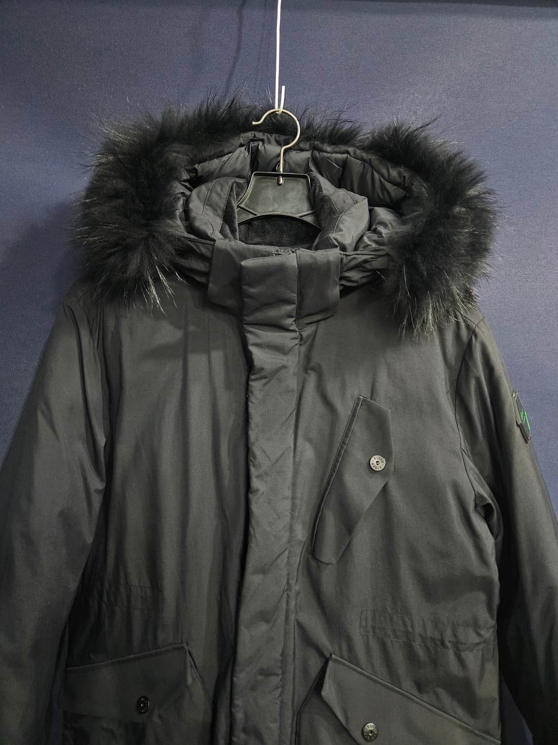 아이더 블랙컬러 남성 105 구스다운 롱패딩  상품이미지7