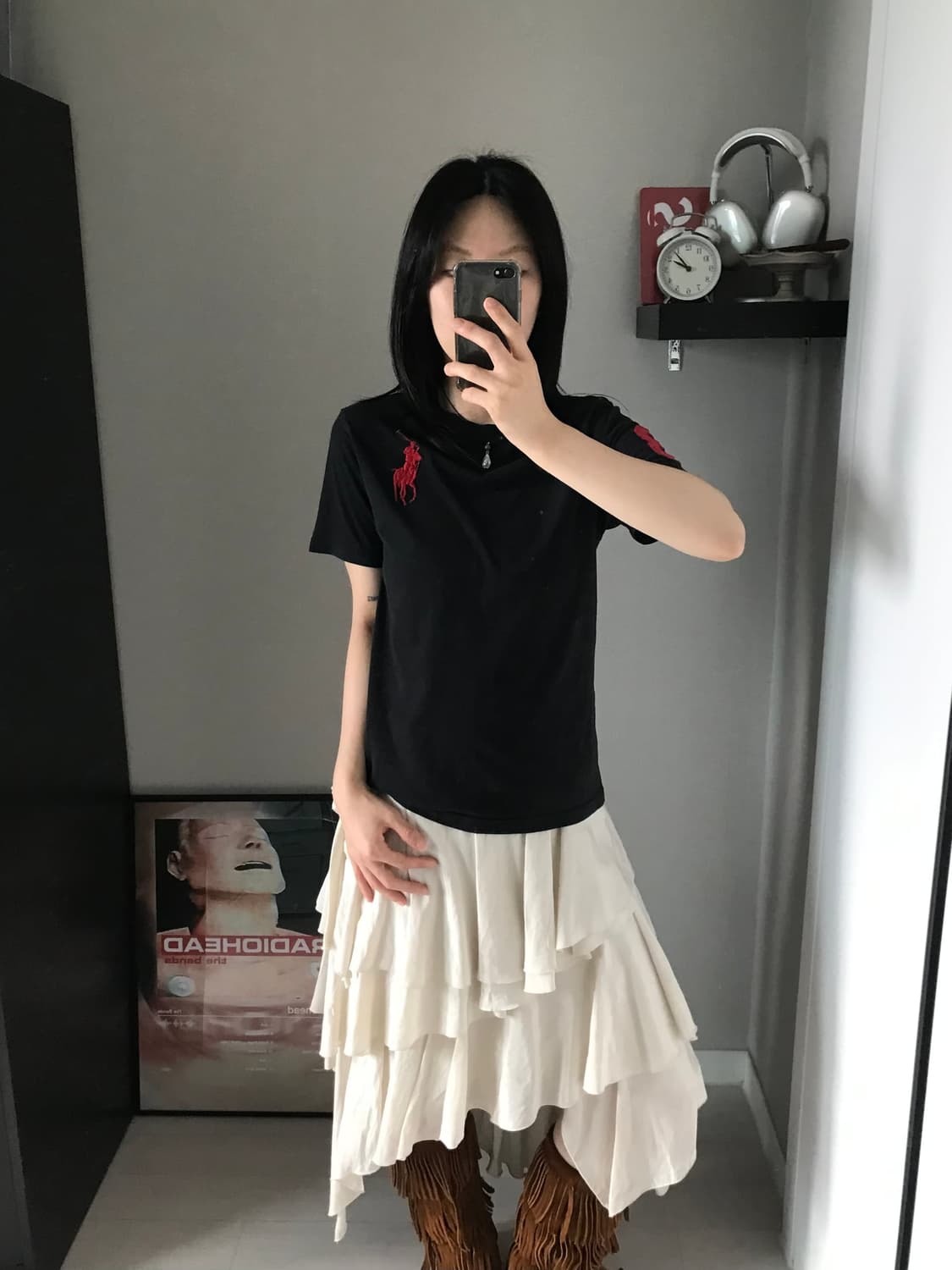 폴로 랄프로렌 빅포니로고 블랙 반팔티 상품이미지3
