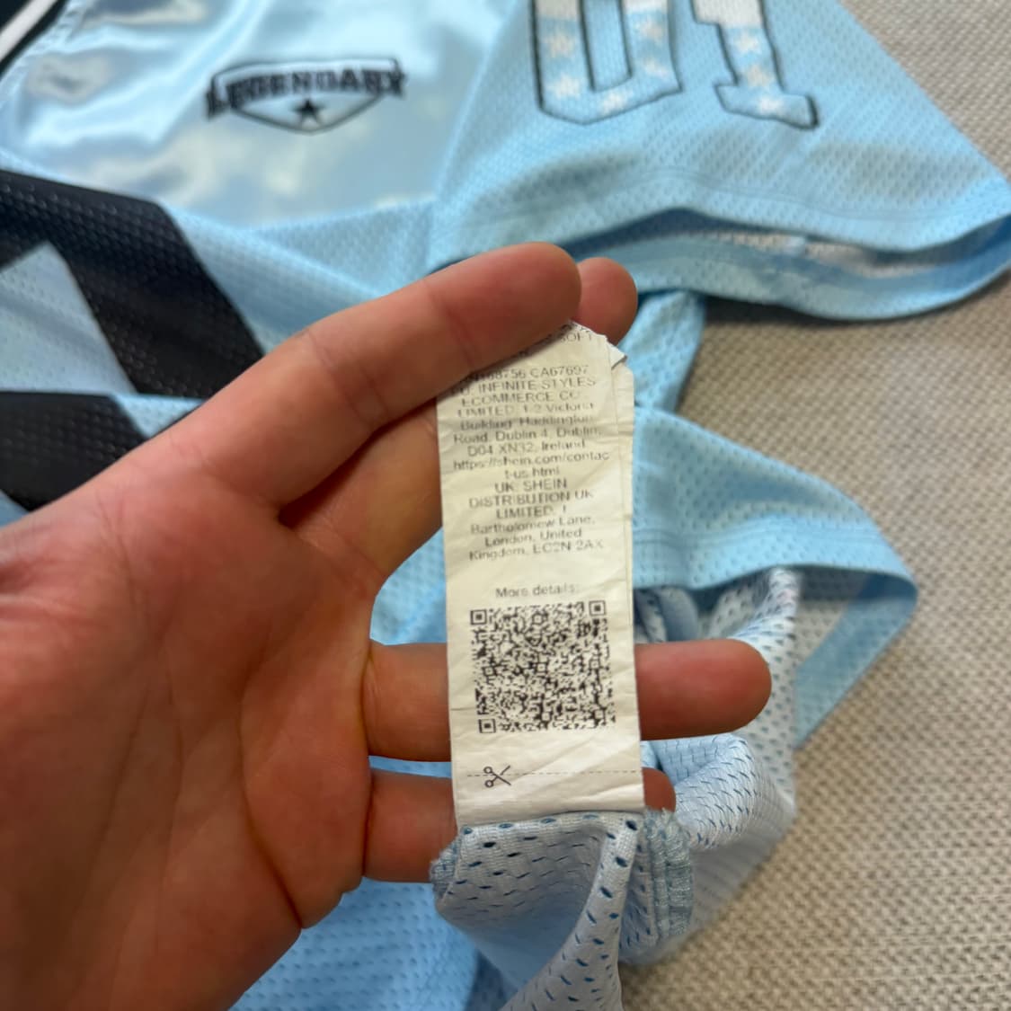 SHEIN 01 럭비티 미식축구 져지 상품이미지5