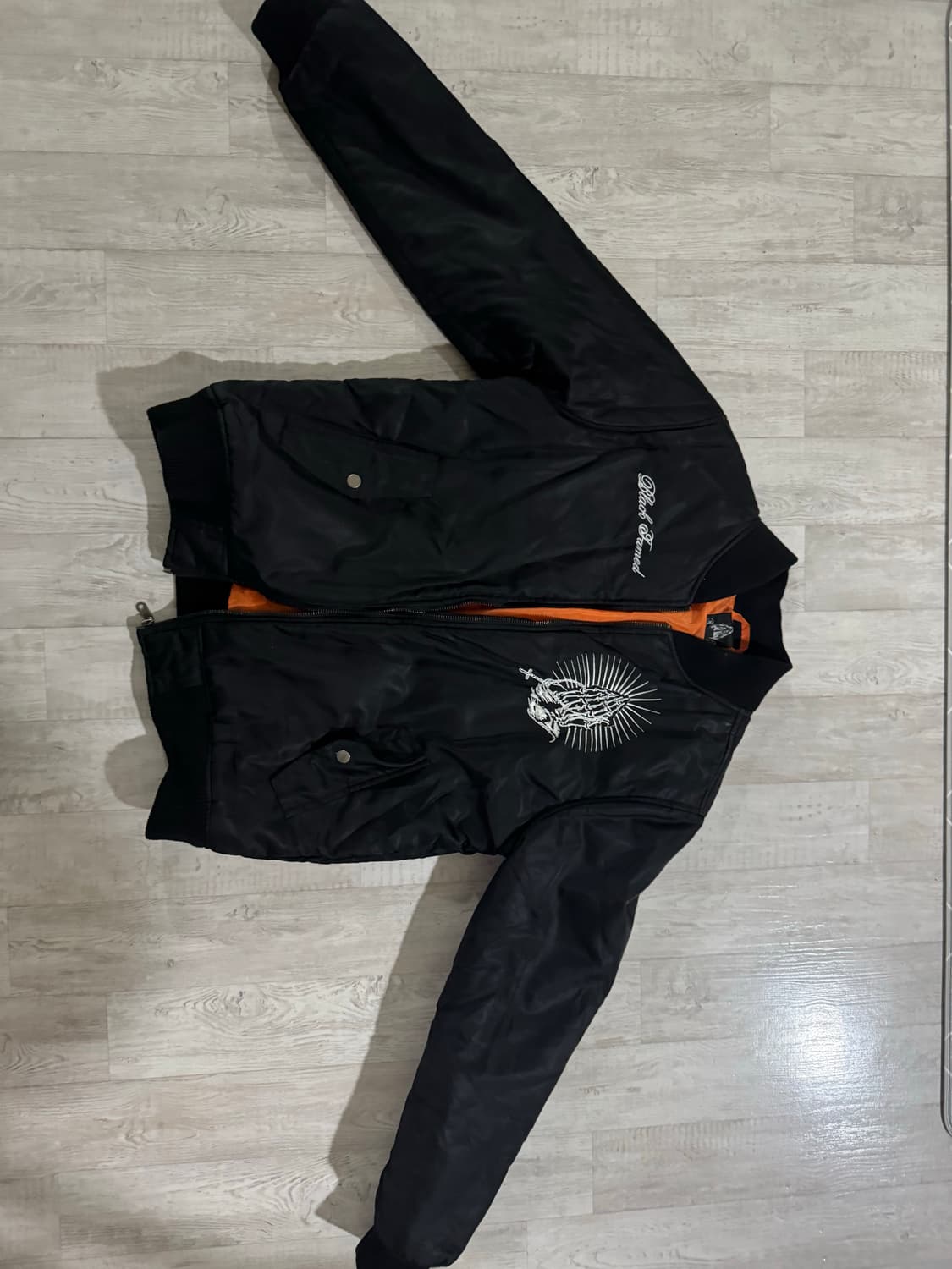 빈티지 자수 해골 마원 점퍼 상품이미지1