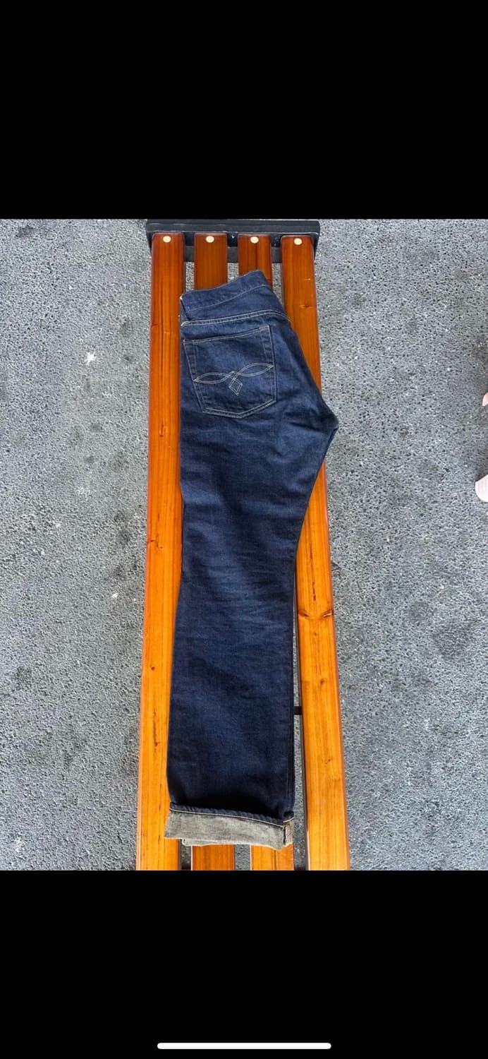 더블알엘 rrl 로우 스트레이트 원스 워시 셀비지 진 34x32 상품이미지4