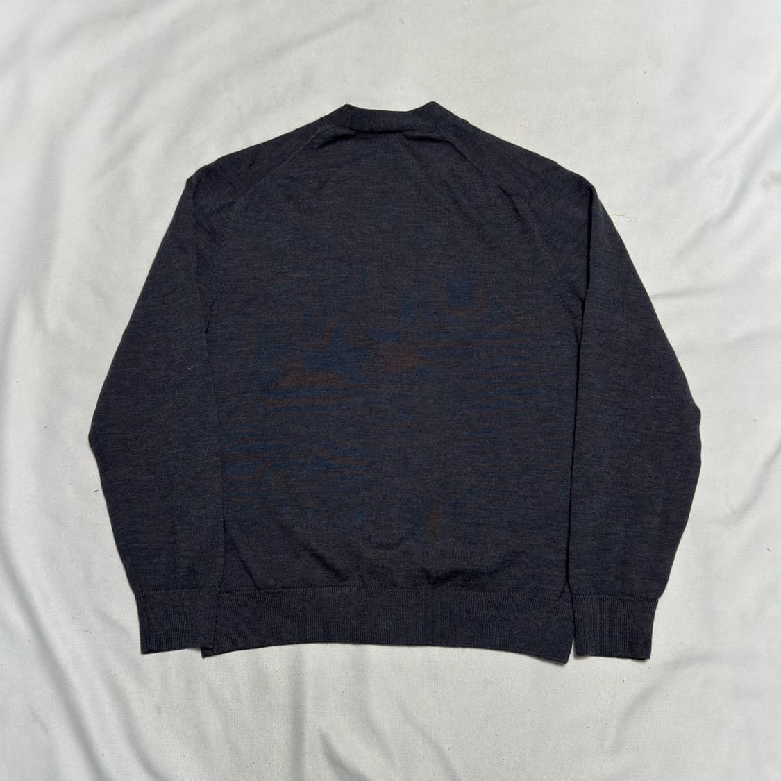 XL 메종키츠네 폭스 해드 패치 그레이 울 가디건 상품이미지3