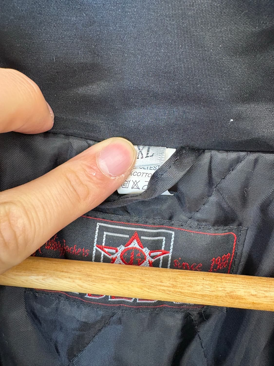 잭다니엘 빈티지 레이싱 점퍼 블랙 상품이미지7