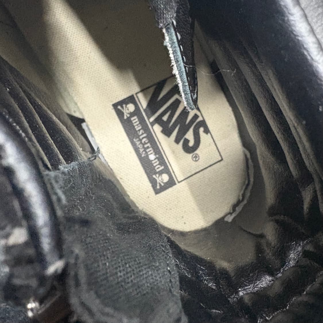 (250)반스x 마스터마인드 SK8 하이 블랙 레더 상품이미지4