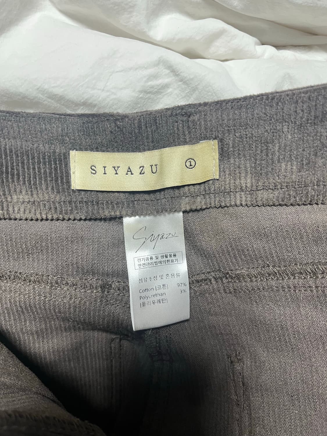 시야쥬 코듀로이 팬츠 바지 상품이미지2