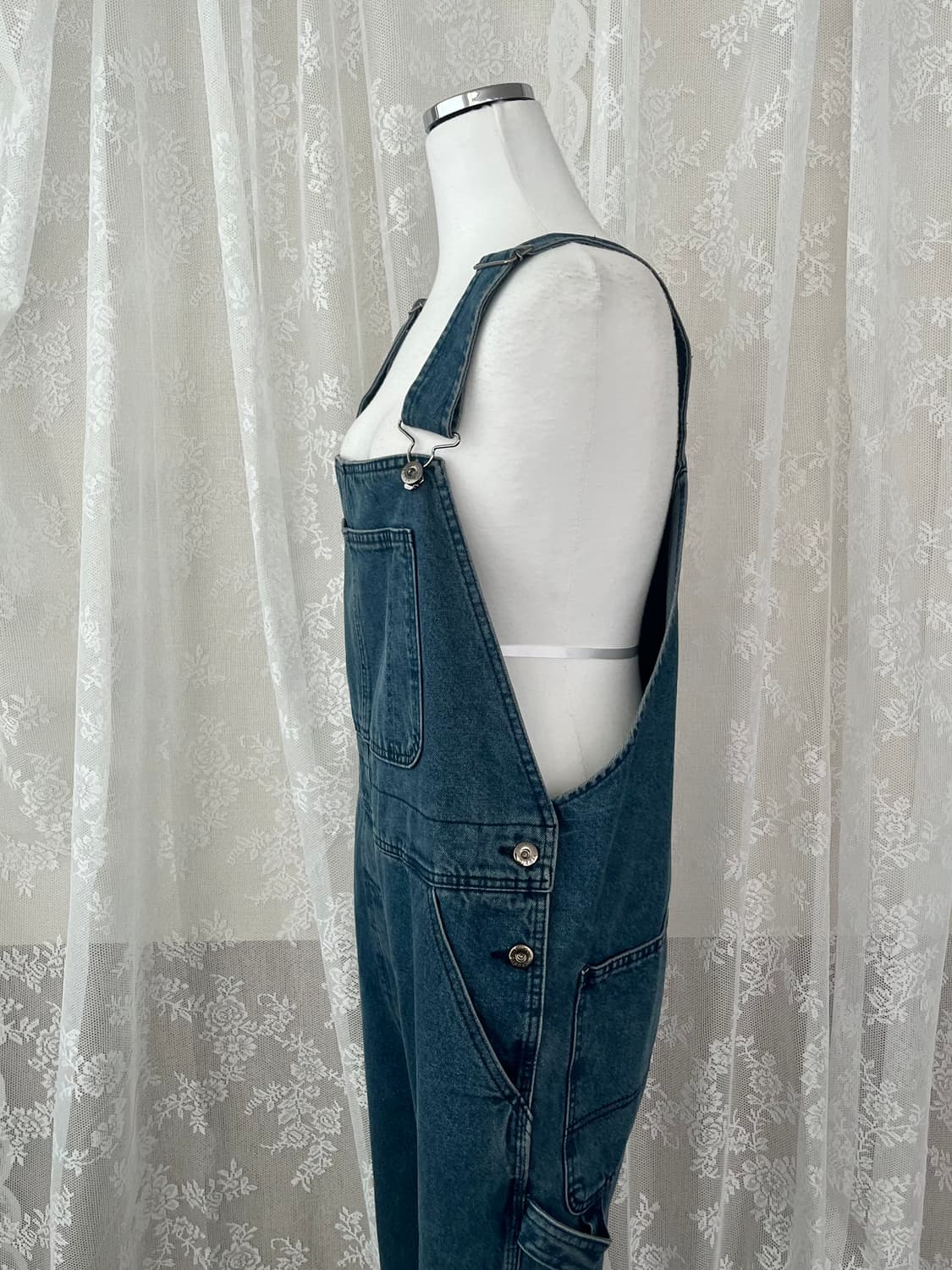 F) 스튜디오 톰보이 카펜터 데님 오버롤 중청 상품이미지4