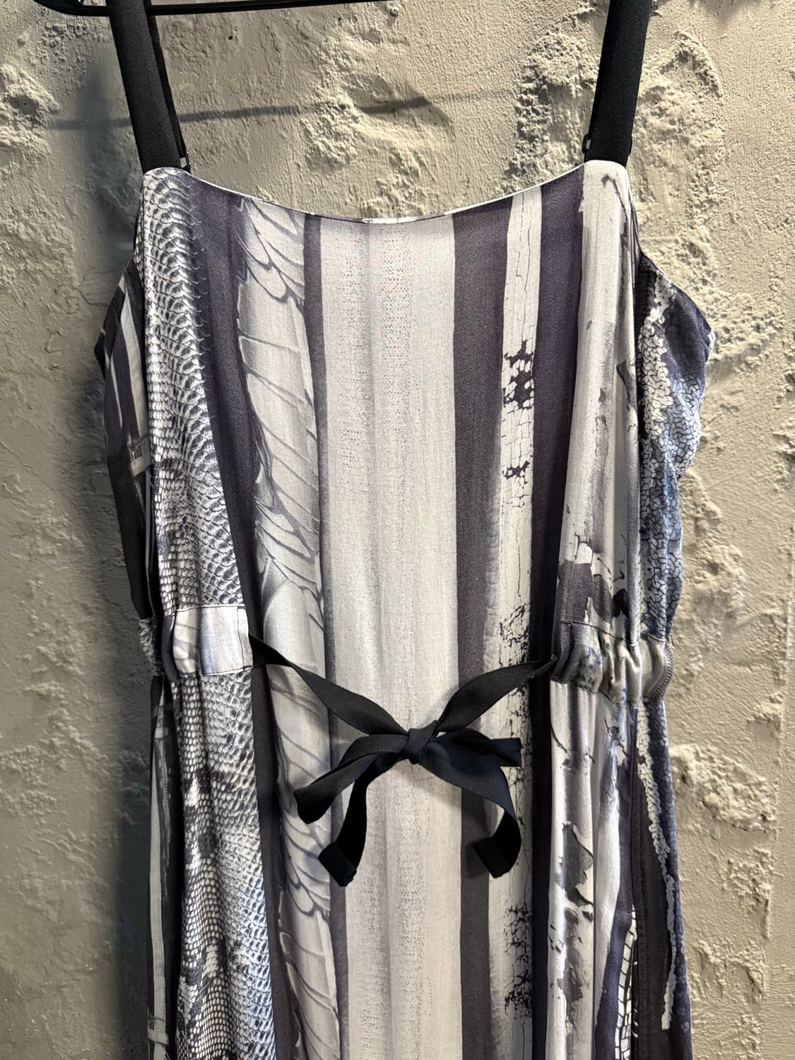 40 메종 마르지엘라 MM6 패턴 스트랩 원피스 그레이 상품이미지3