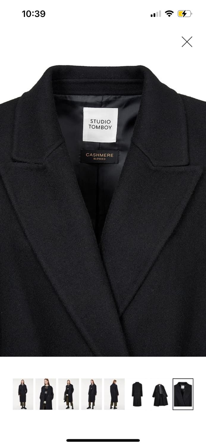 [Studio Tomboy]스튜디오톰보이 벨티드코트(블랙) 상품이미지6