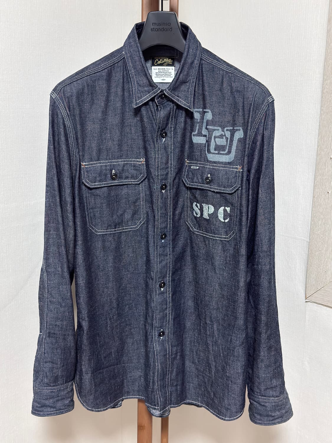 콜림보 ZZ-0307 힐헤드 워크셔츠: 인디고 / L 상품이미지1