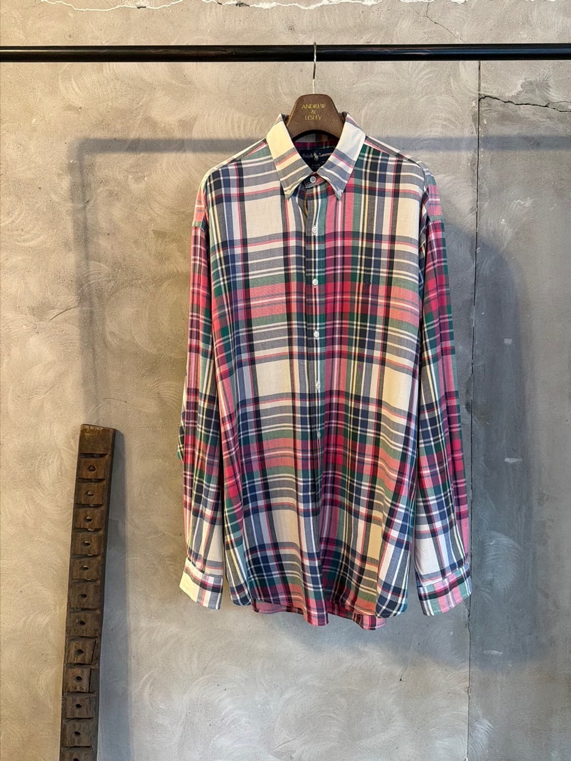 폴로 랄프로렌 마드라스 체크 셔츠 105~110 상품이미지1