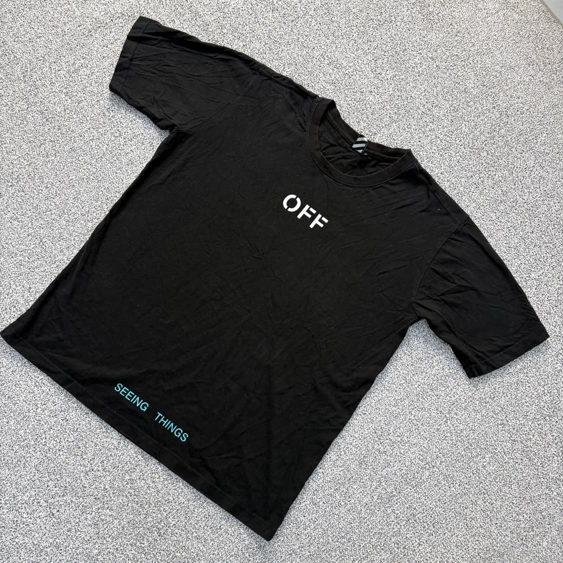 2XL 꺼짐 레터링 반팔 티셔츠 0420J 상품이미지1