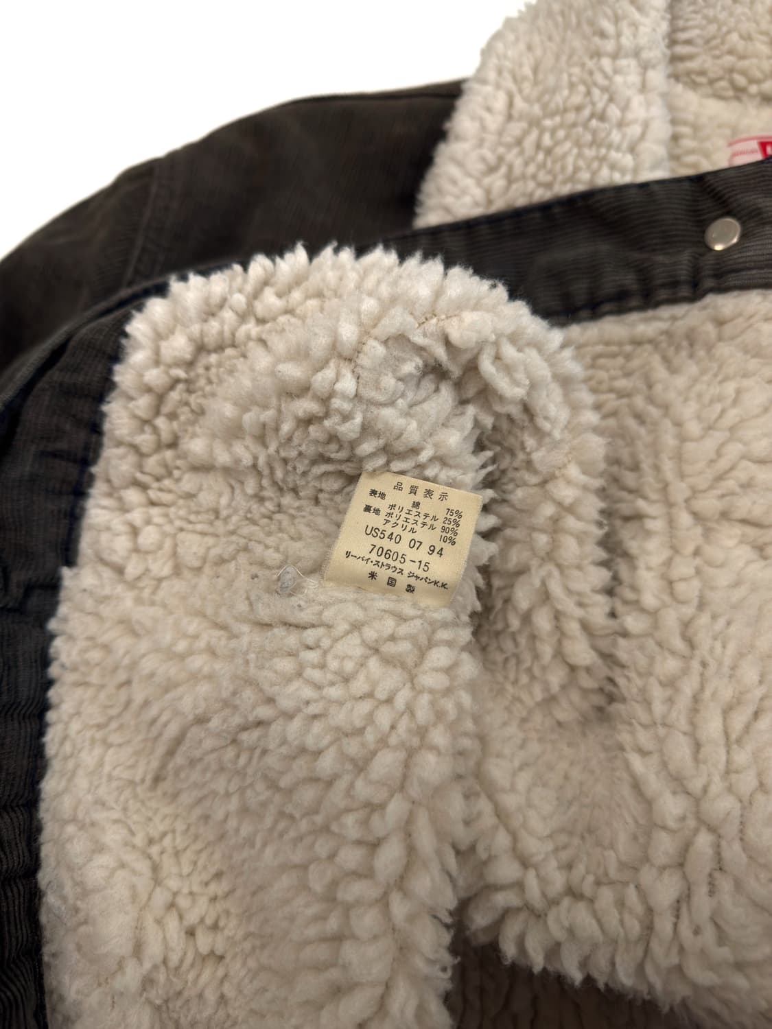 90‘s 리바이스 TFOA 커스텀 코듀로이자켓 made in usa 상품이미지6