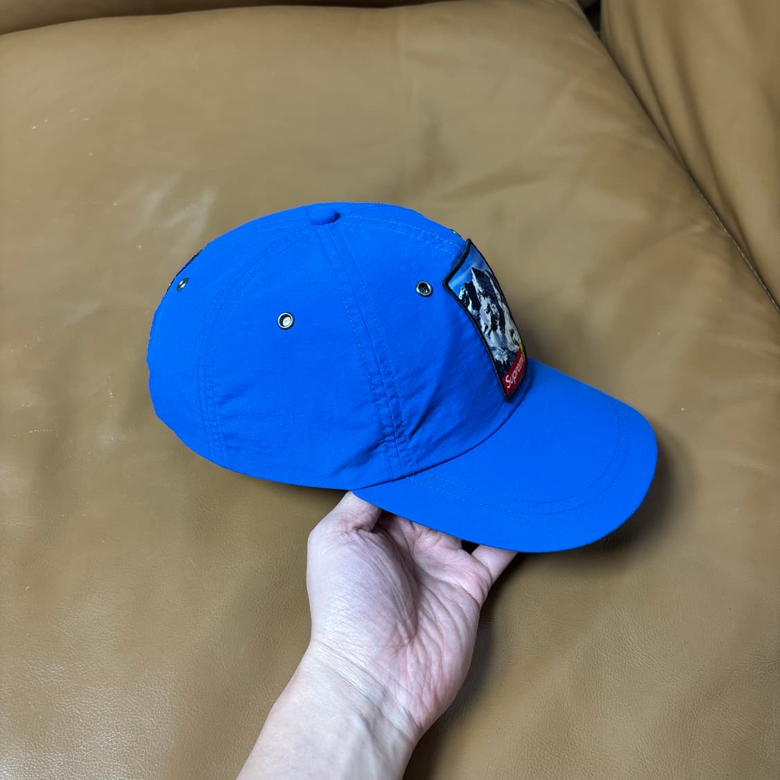 슈프림 노스페이스 6패널 볼캡 모자 설산 블루 상품이미지3
