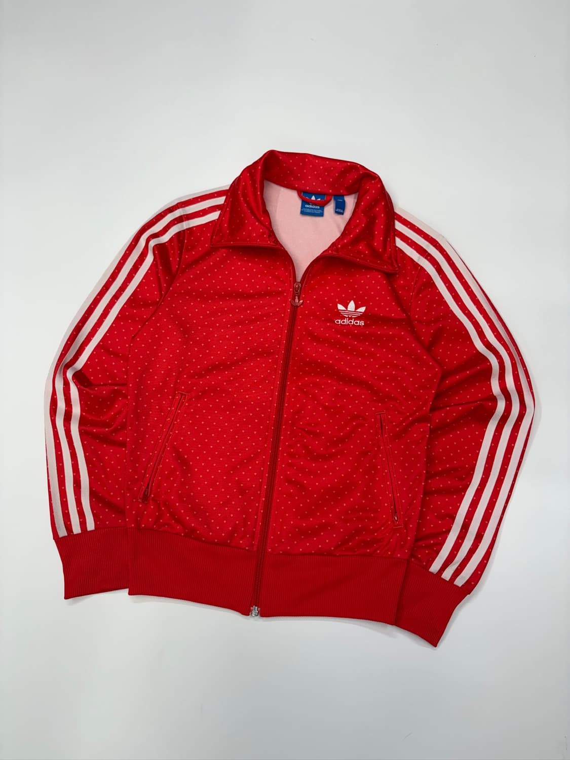 Adidas 아디다스 오리지널스 파이어버드 도트 트랙탑 레드 져지 상품이미지3