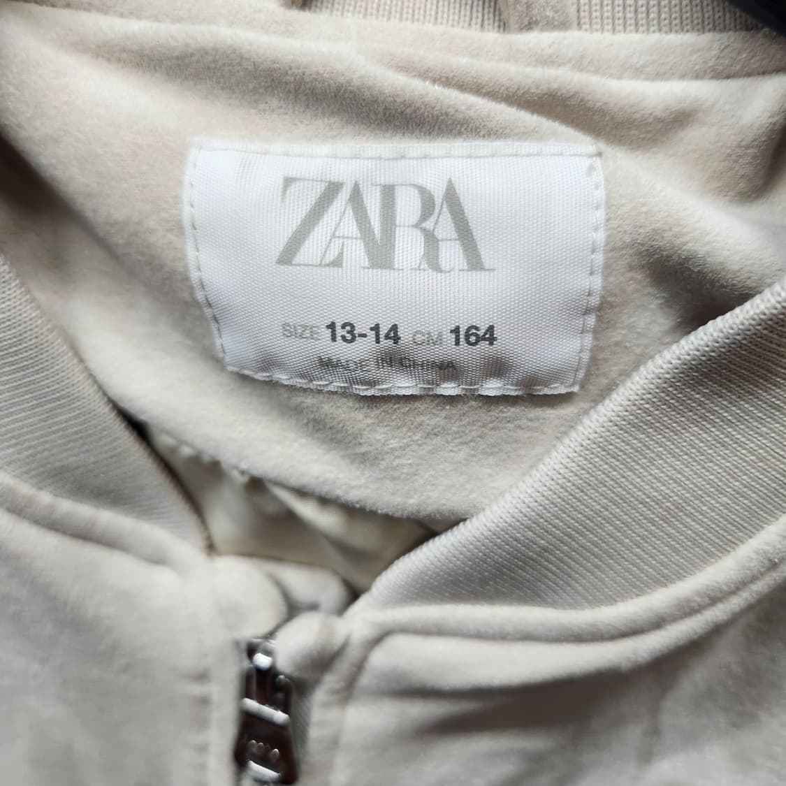 자라 ZARA 스웨이드 봄버 자켓 M 상품이미지5