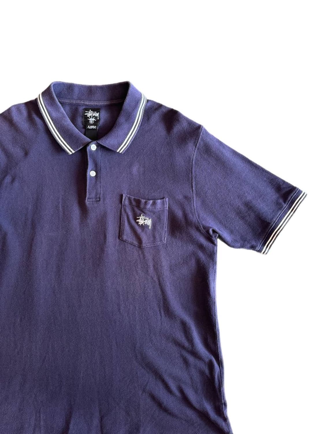 스투시 스펠아웃 로고 반팔 폴로셔츠 상품이미지3