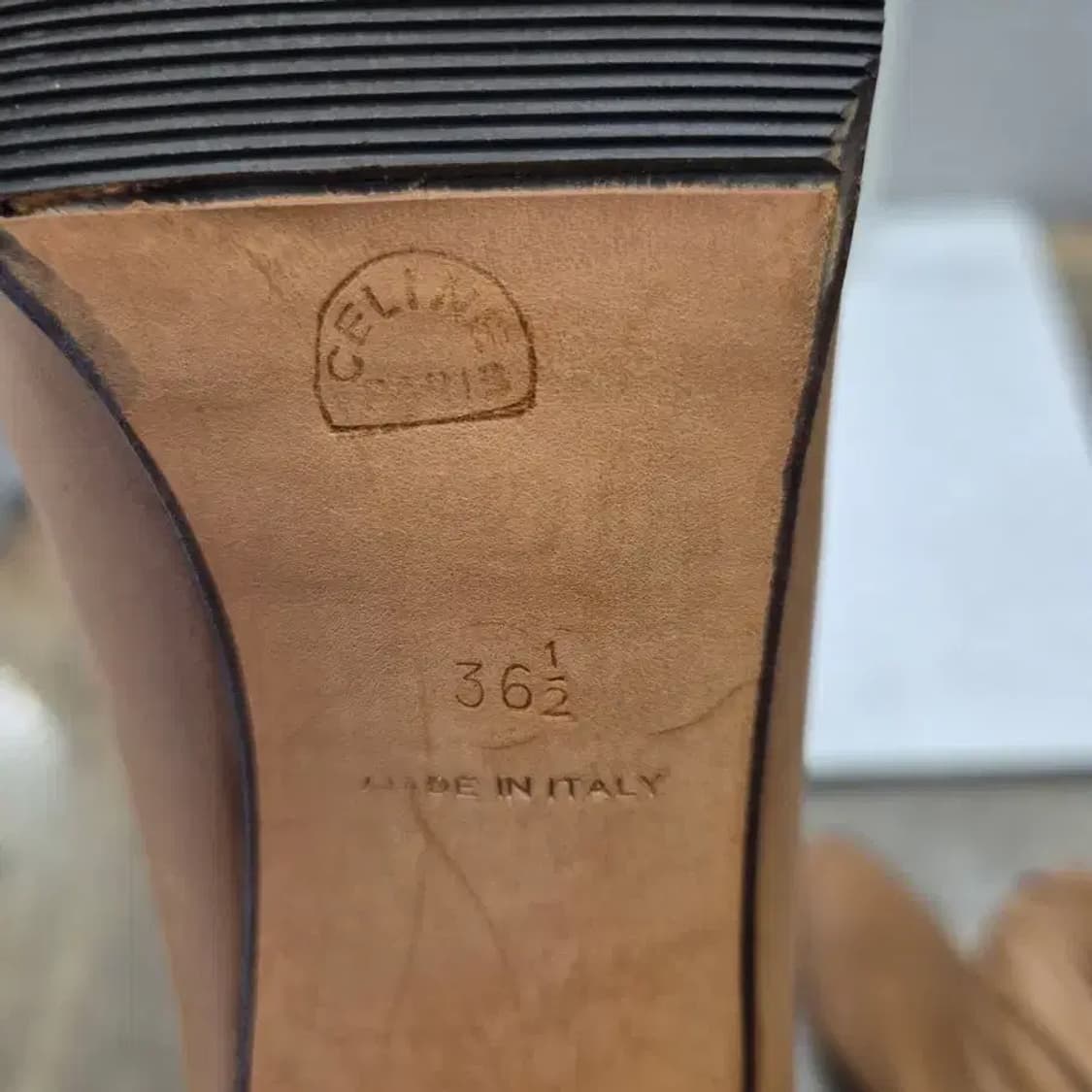 올드 셀린느 정품 카멜 셔링 앵클 부츠 36.5 상품이미지8