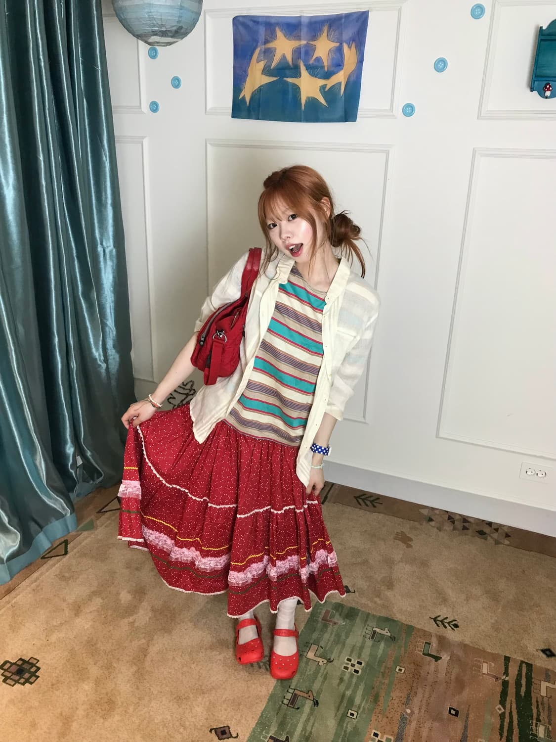 팝☆ 톡톡 튀는 코디🍰 완전 딸기 소녀~ ~ 코디셋🍓 상품이미지1