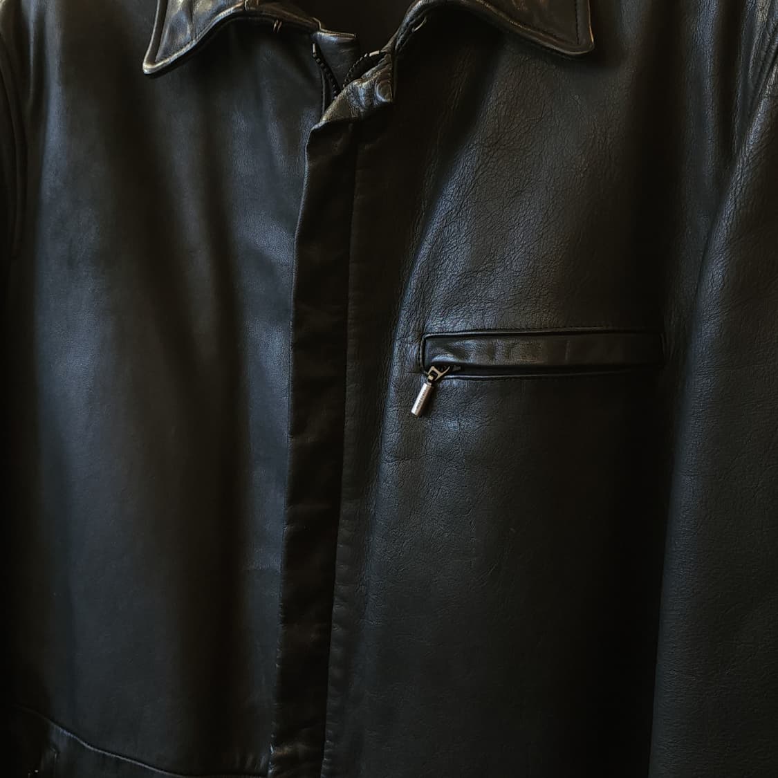 아르마니 레더 카코트 송가지 가죽자켓 레더 워크자켓 50 상품이미지5