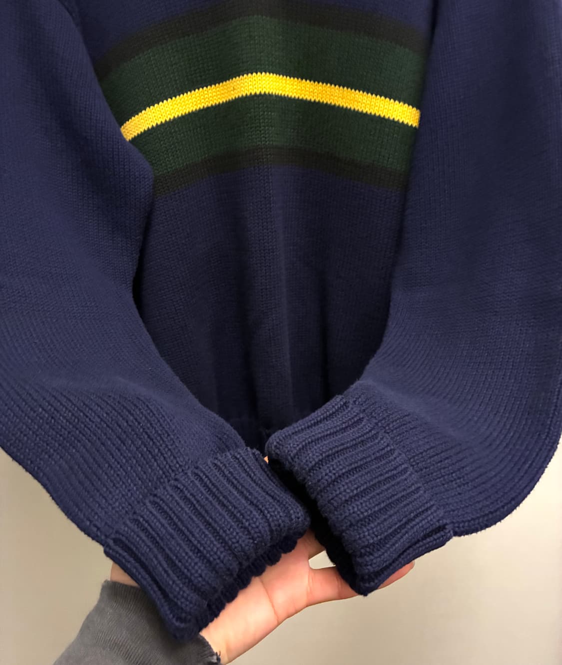 (M/100)POLO 폴로랄프로렌 코튼 V넥 크리켓 니트 스웨터  상품이미지6