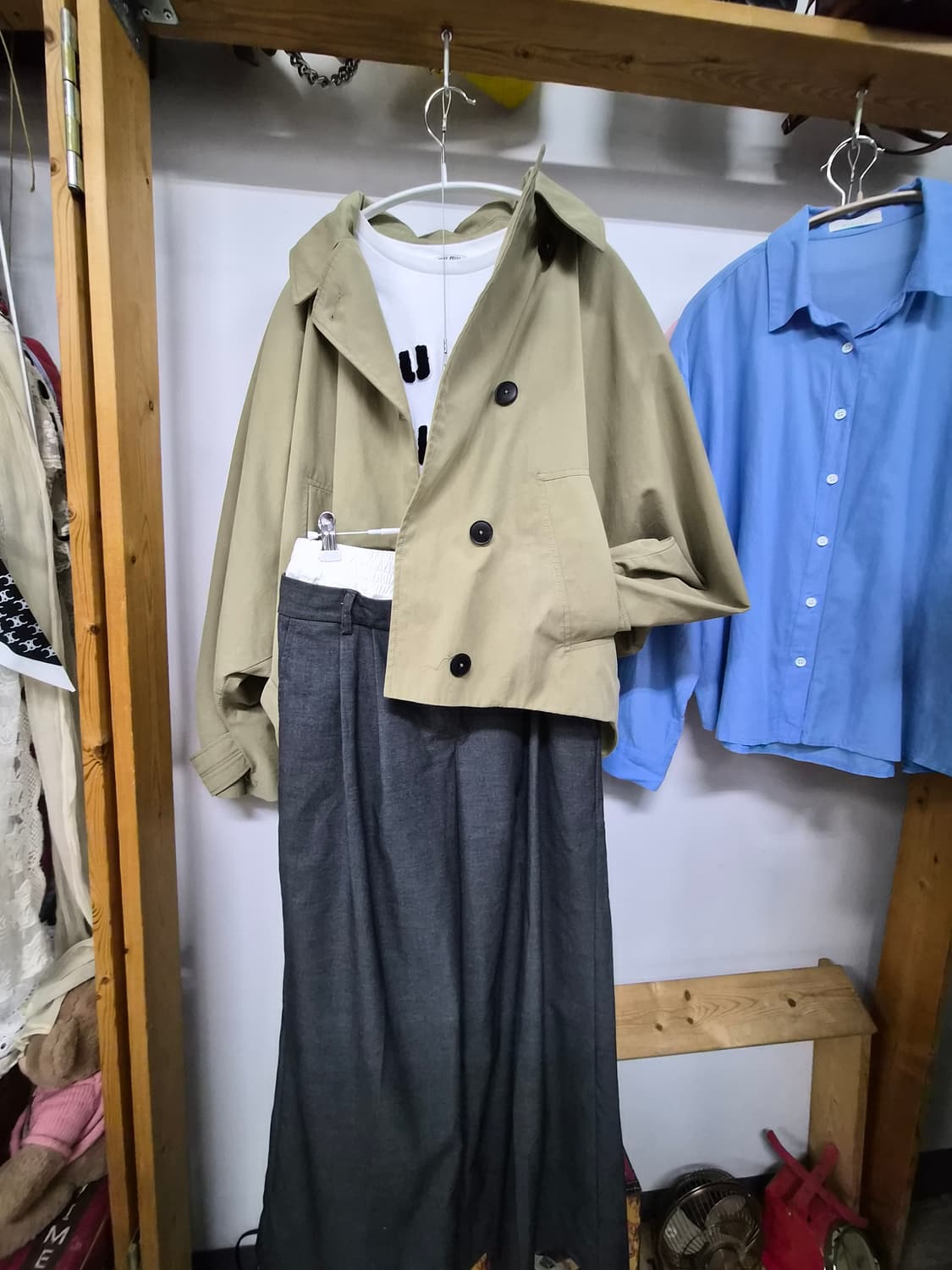 자라 벌룬 후드 숏 트렌치 상품이미지1