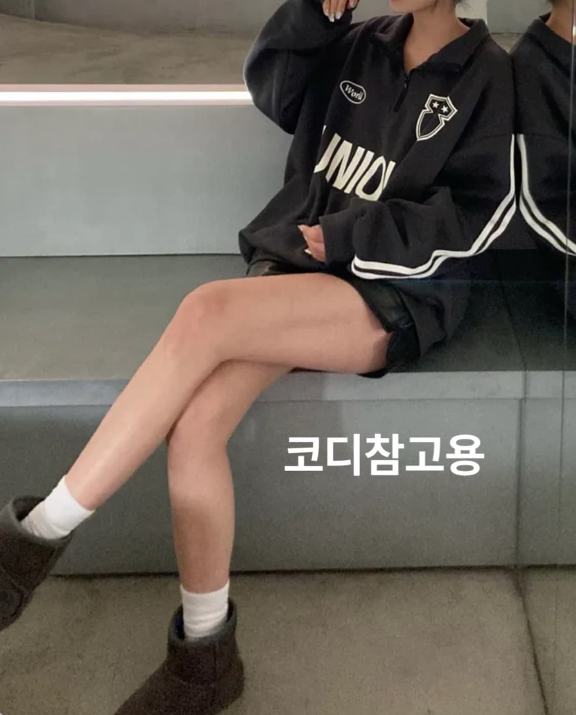 230 235 풀박 새상품 어그 미니 베일리 지퍼 블랙 앵클 부츠 방한 상품이미지6