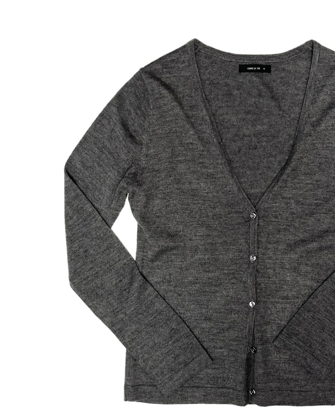 V neck gray cardigan 상품이미지2