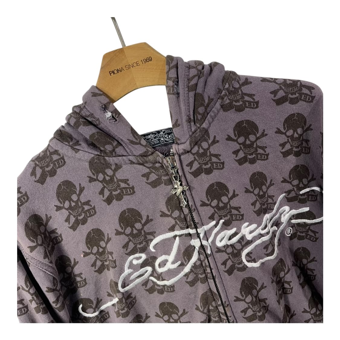 [Ed Hardy] 에드하디 스컬 빅 도트 후드집업 상품이미지3
