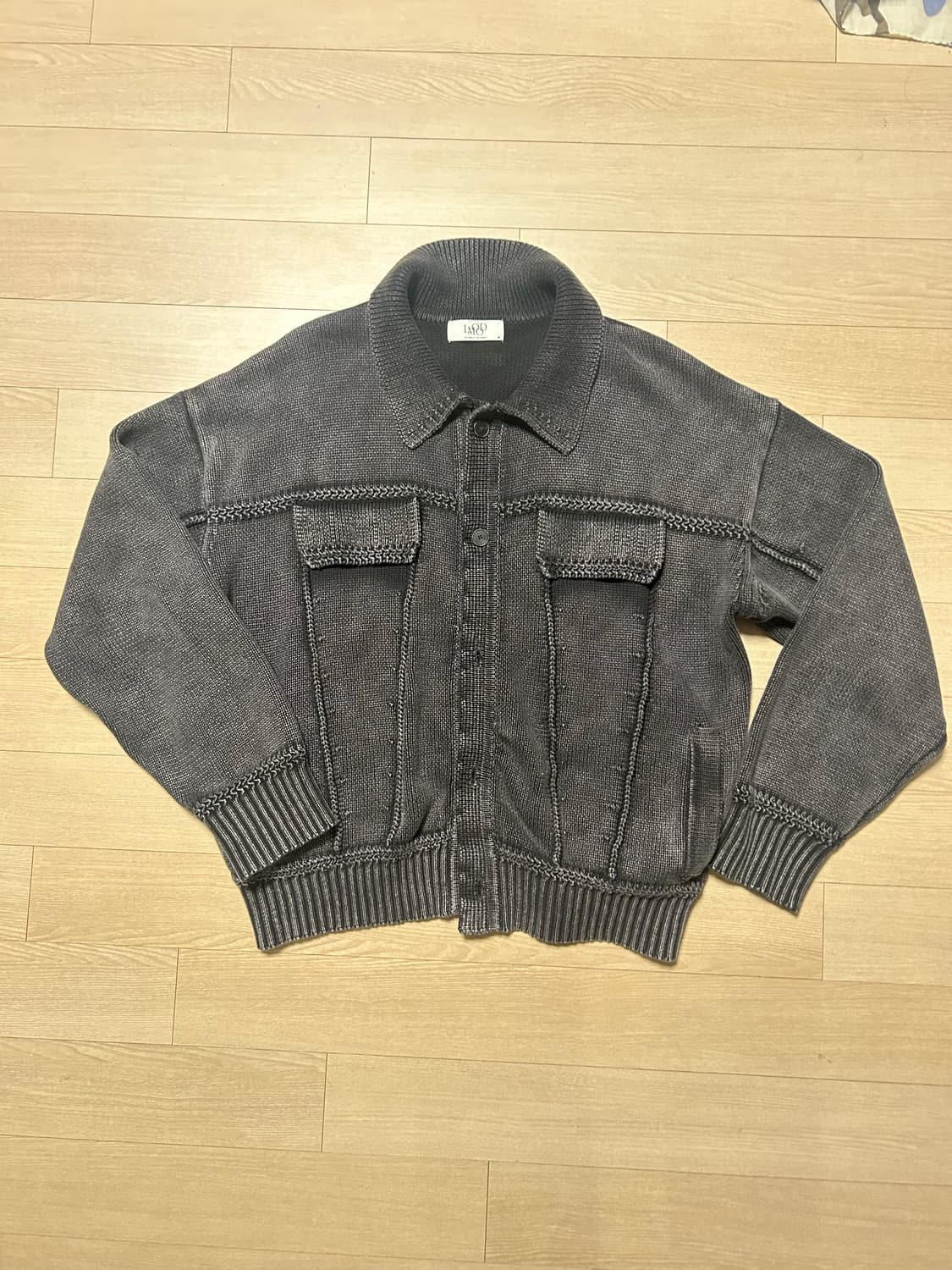 엘무드 트러커 스톤 워시드 가디건 48 상품이미지2