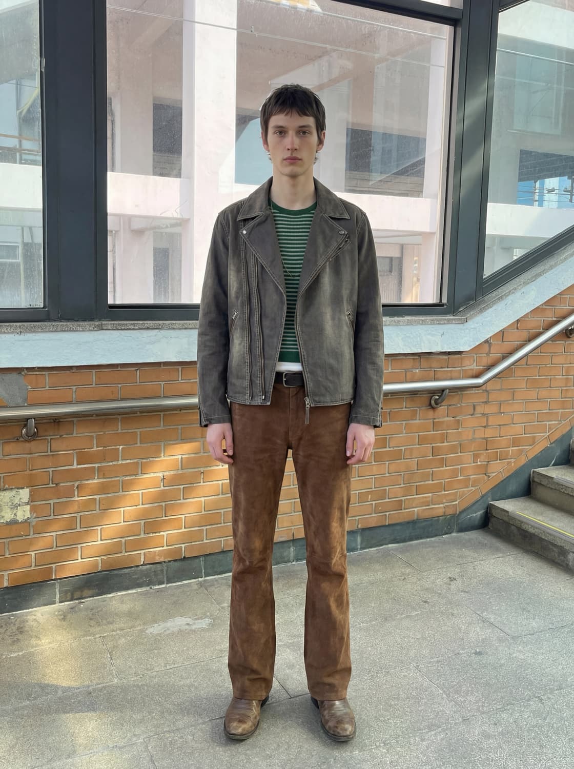 Allix washed denim rider jacket 상품이미지1