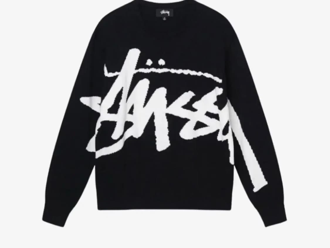 L) Stussy 스탁 스웨터 블랙 상품이미지2
