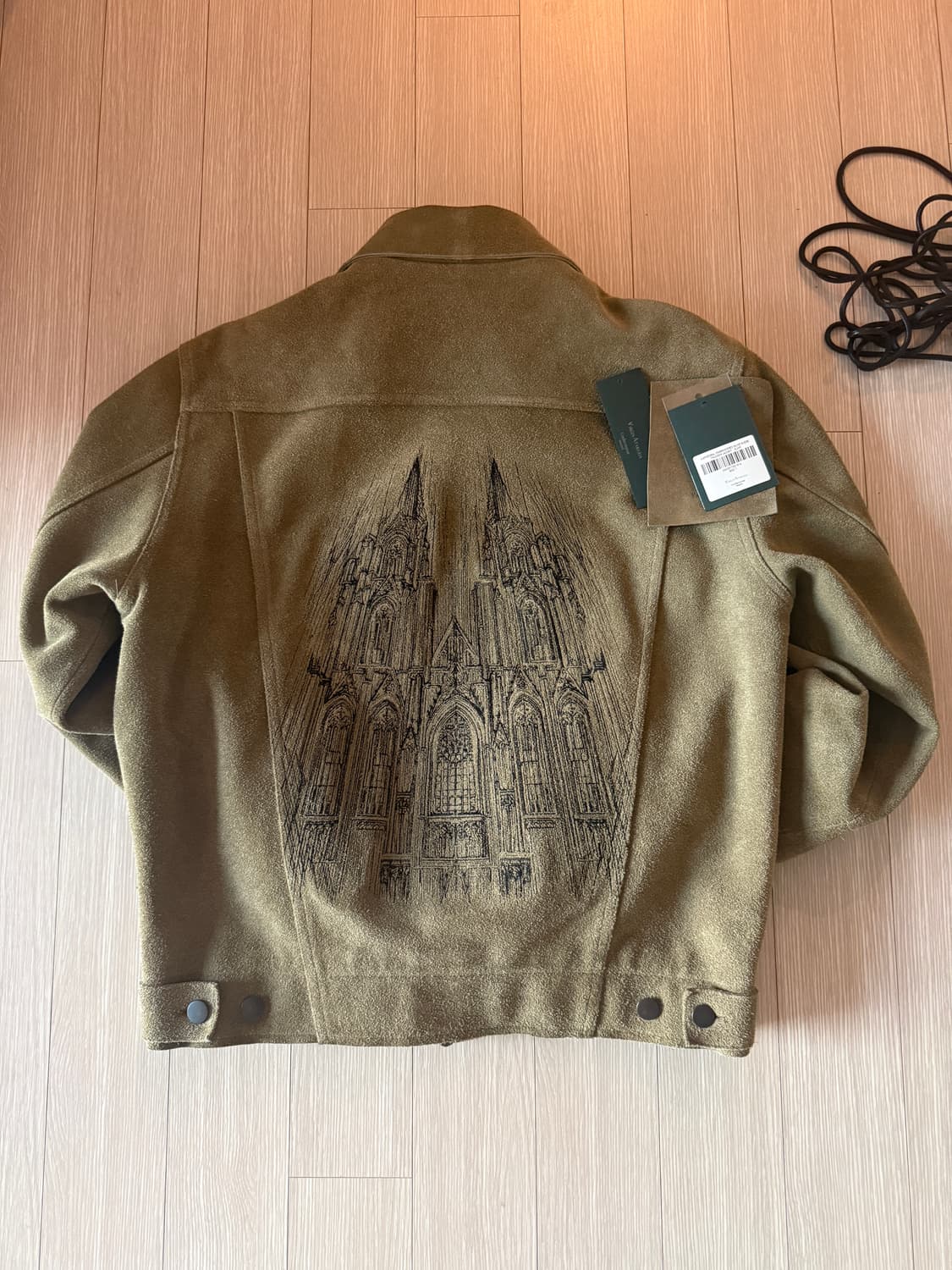 언더마이카 대성당 자수 스웨이드 자켓 상품이미지2