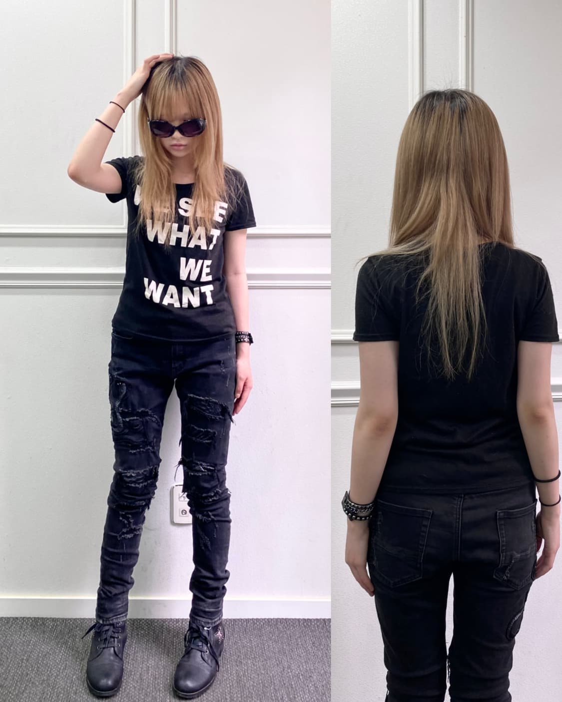 [PARK GIRL] WE SEE WHAT WE WANT Print Sl 상품이미지1